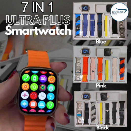 Y20 Ultra 7 in 1 Smart Watch - (7 FREE Watch Straps)