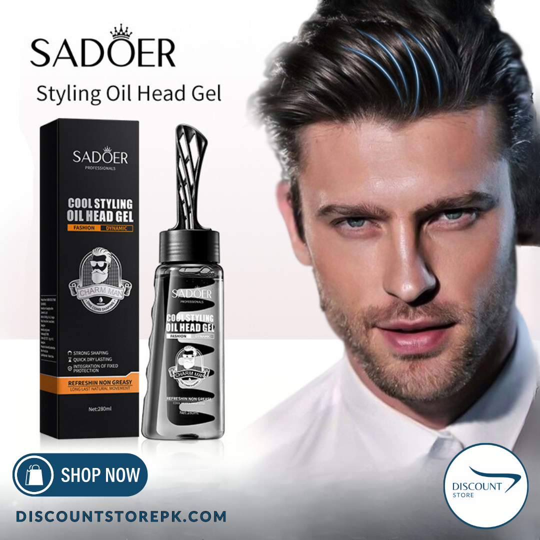 Sadoer Styling Hair Oil Comb Gel - (IMPORTED)