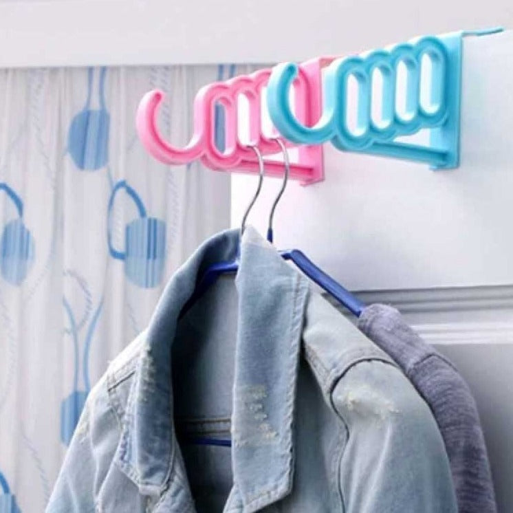 5 Hole Suit Bathroom Door Plastic Organizer Home Gadgets