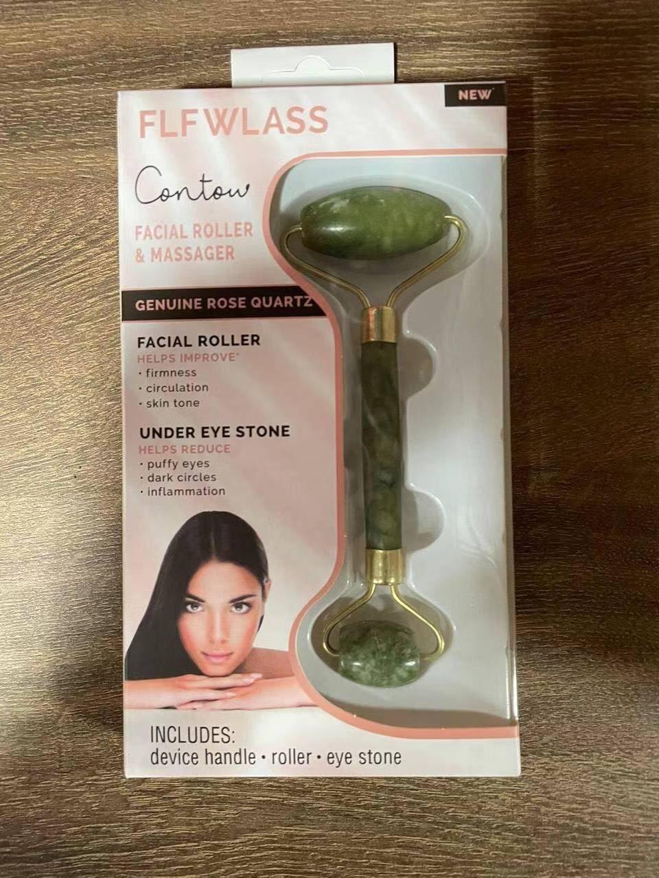 Flawless Facial Massage Jade Roller with GuaSha