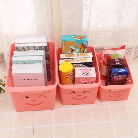Cute Colorful Kitchen Plastic Storage Fruits & Vegetables Basket