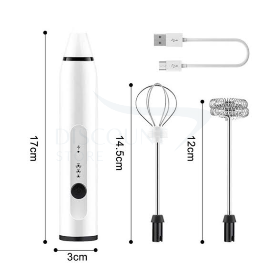 2 in 1 Rechargeable Electric Coffee Beater & Frother