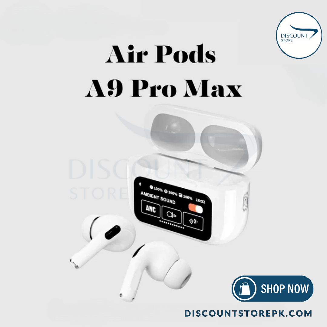 A9 Pro LCD Touch Screen Earbuds - (IMPORTED)