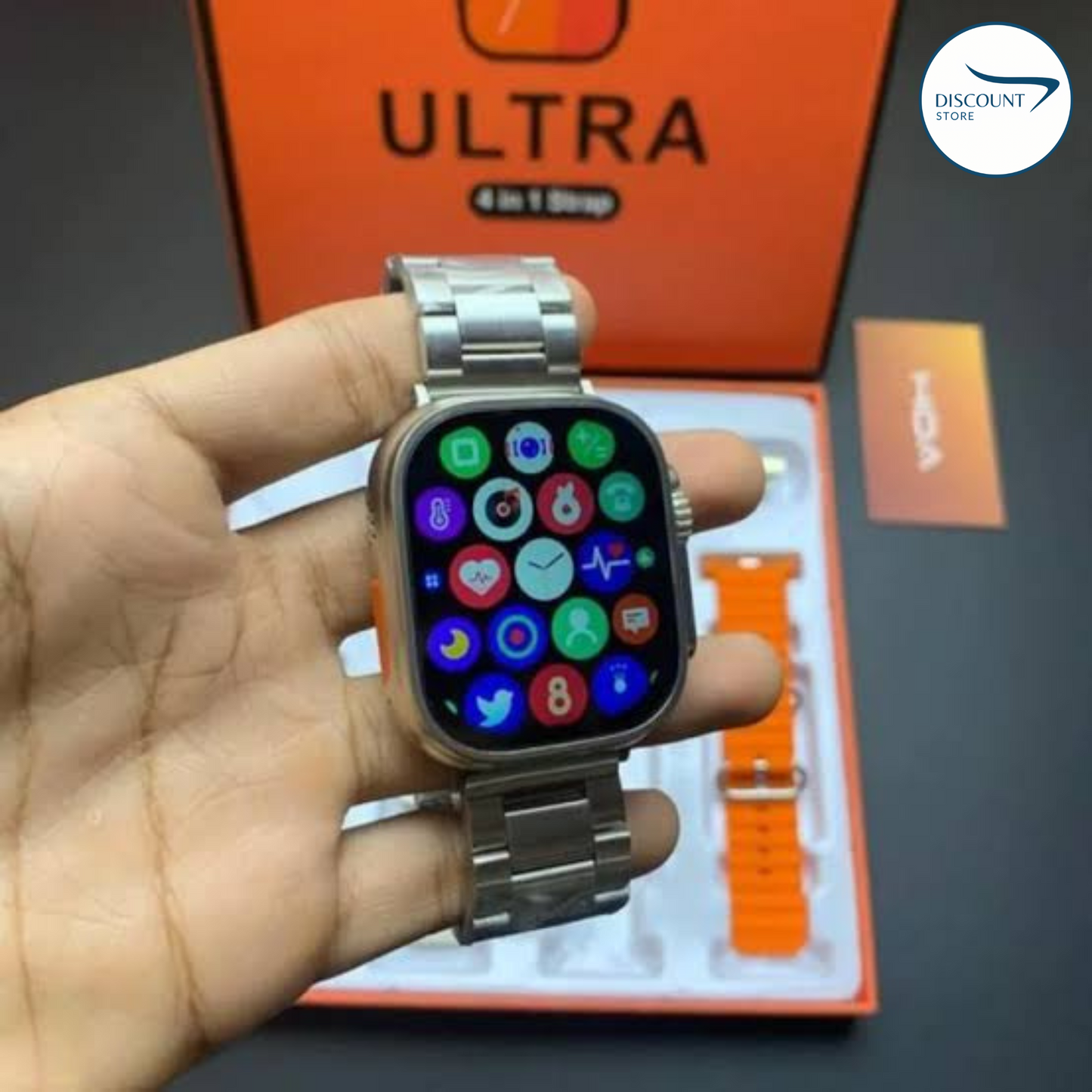 Y20 Ultra 7 in 1 Smart Watch - (7 FREE Watch Straps)