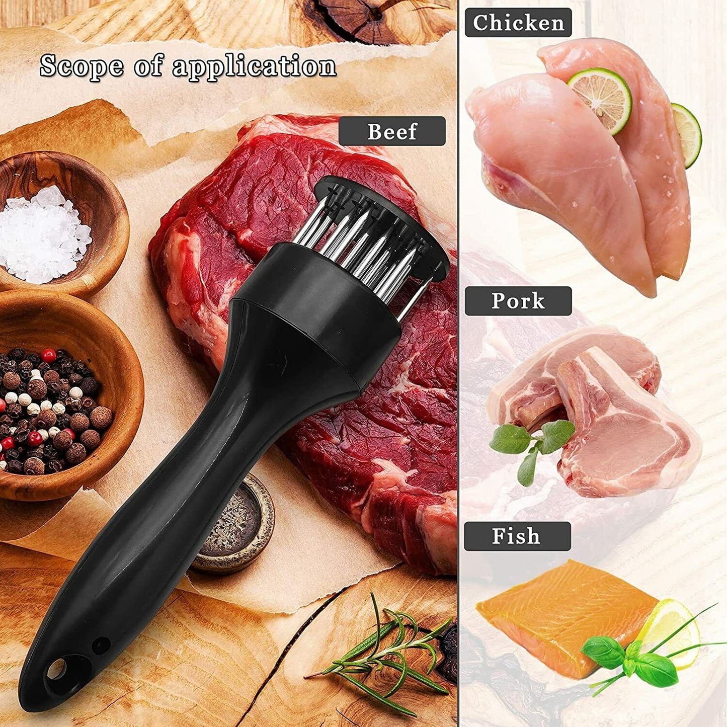 Stainless Steel Meat Tenderizer Hammer
