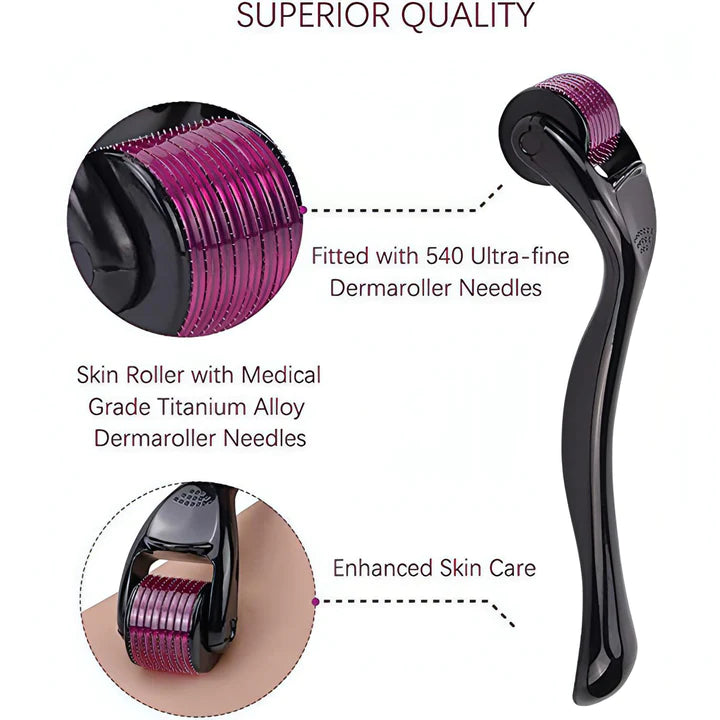 Micro Needles Derma Roller | For Face Lift, Stretch Marks, Glowing Skin & Scar Treatment