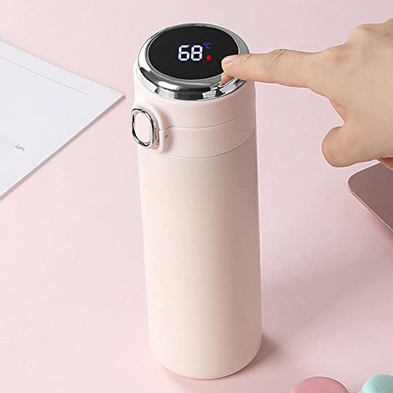 Smart Water Bottle, Stainless Steel Vacuum Flask, Travel Mug with Smart LCD Touch Screen