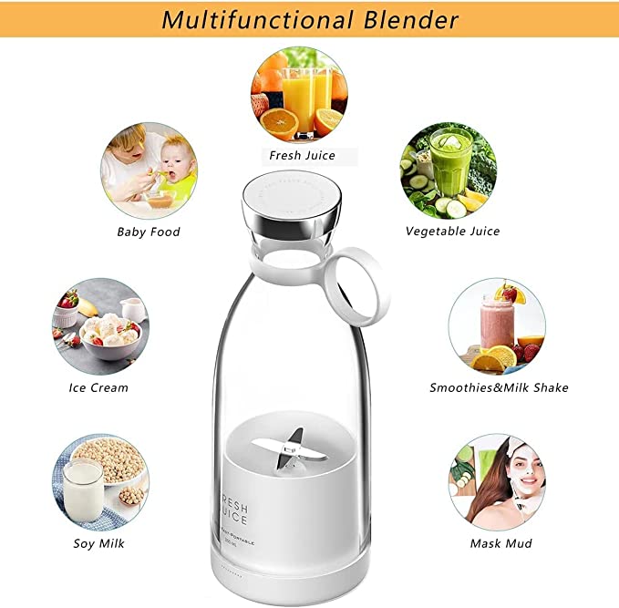 USB Rechargeable Mini Juicer Blender