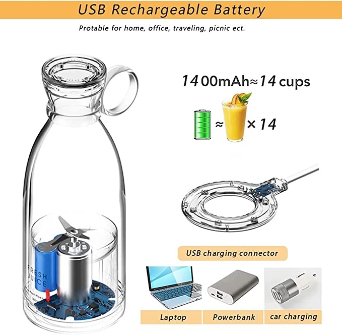 USB Rechargeable Mini Juicer Blender