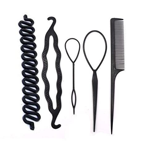 5 Pcs Hair Styling Tools Headbands Hair Accessories Hair Clips Disk For Women Ladies Girls