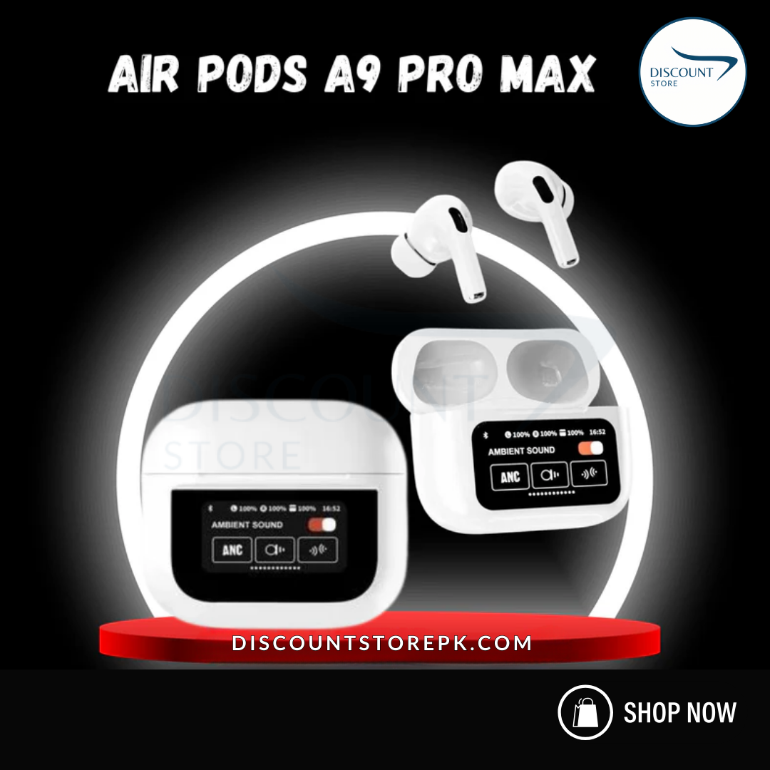 A9 Pro LCD Touch Screen Earbuds - (IMPORTED)