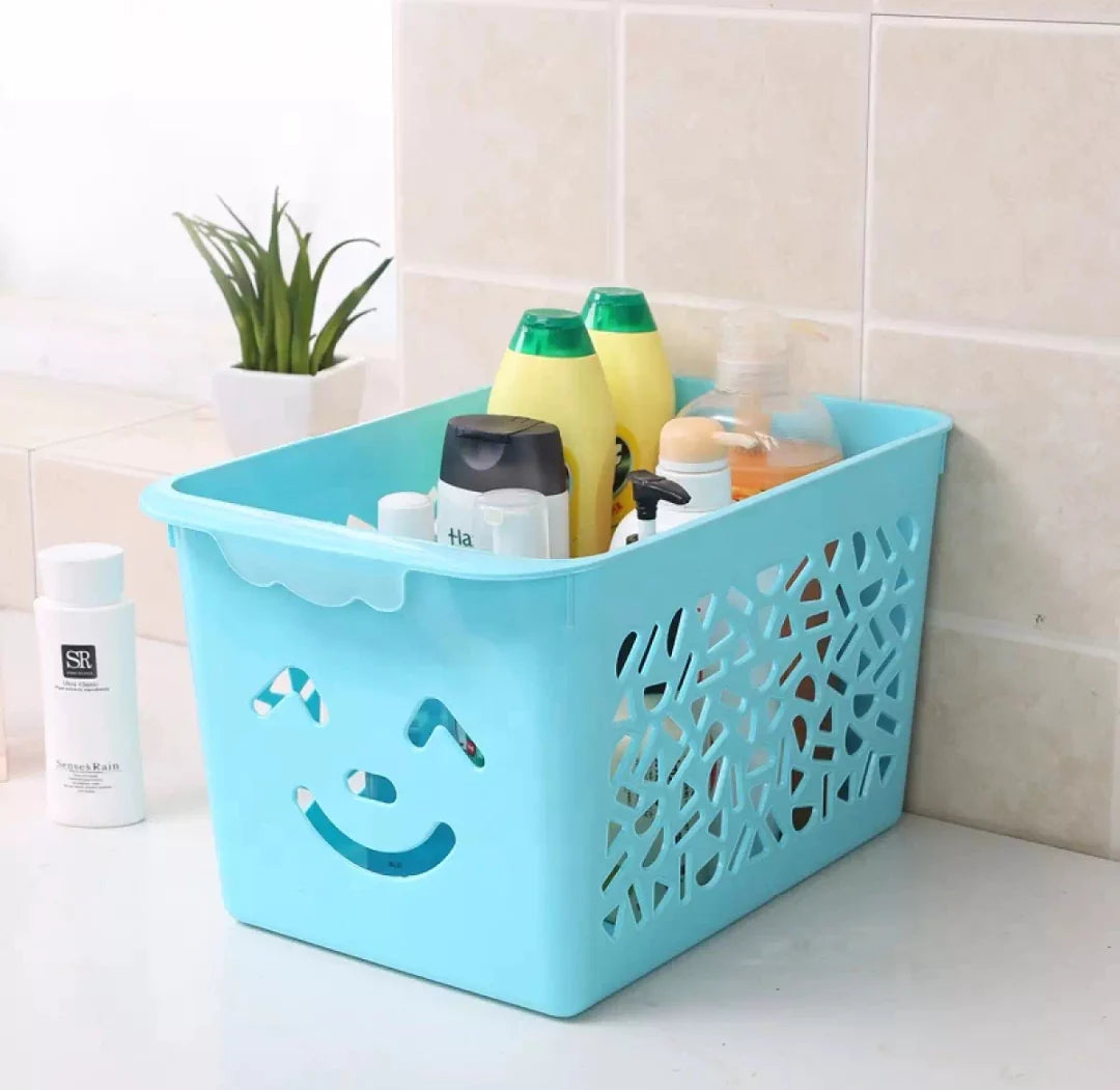 Cute Colorful Kitchen Plastic Storage Fruits & Vegetables Basket