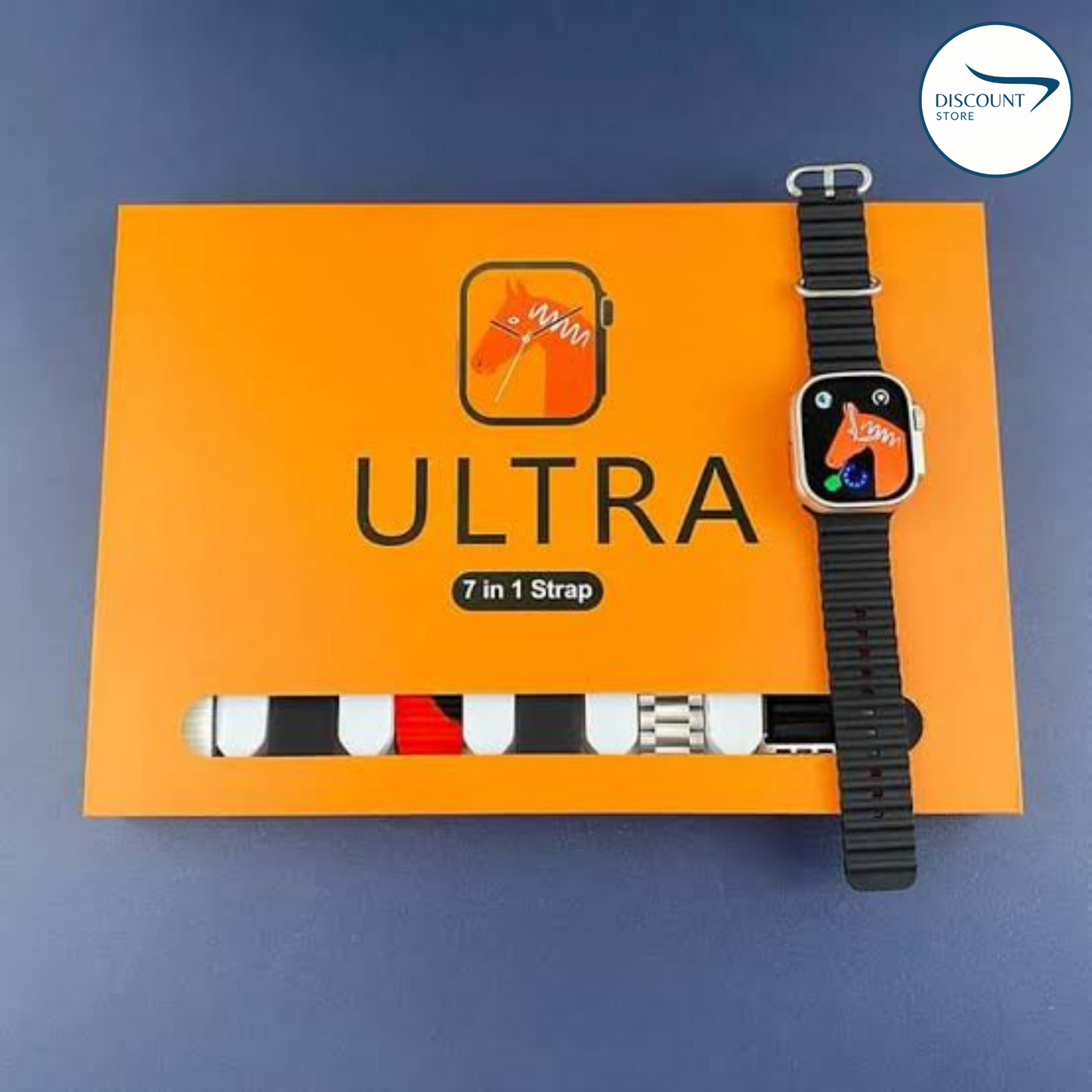 Y20 Ultra 7 in 1 Smart Watch - (7 FREE Watch Straps)