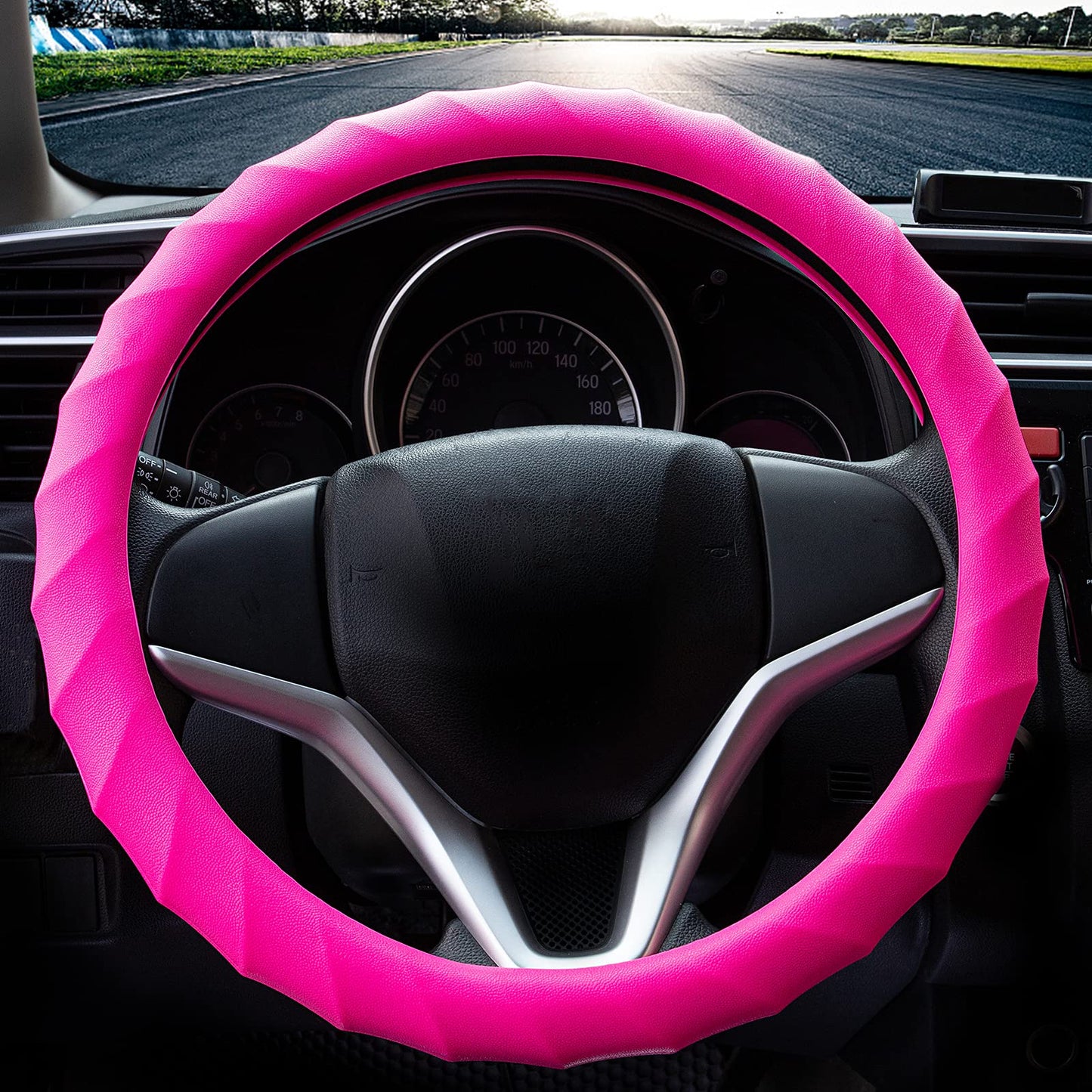 Anti-Slip Car Steering Wheel Protector (RANDOM COLOR)