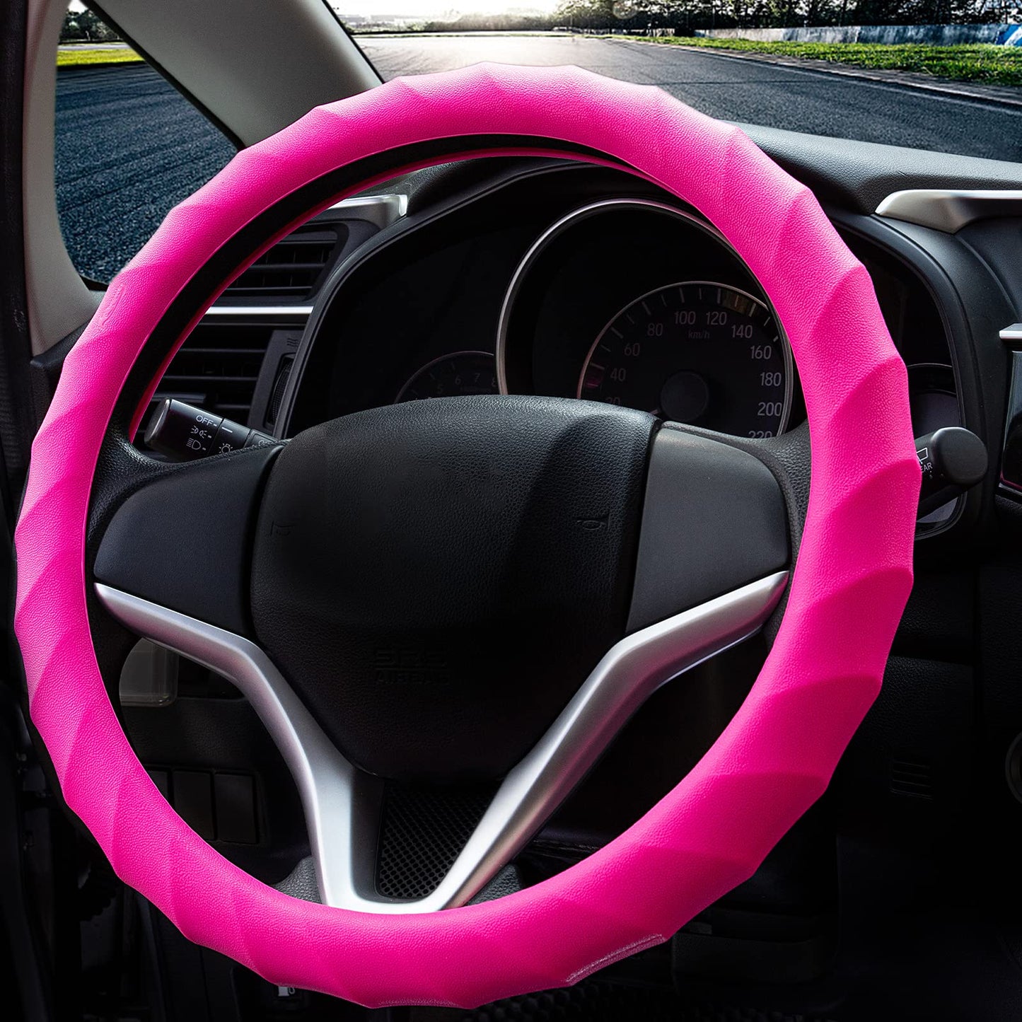 Anti-Slip Car Steering Wheel Protector (RANDOM COLOR)