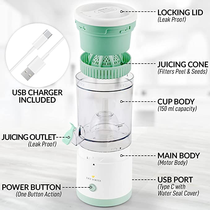 USB Charge Portable Electric Citrus Juicer