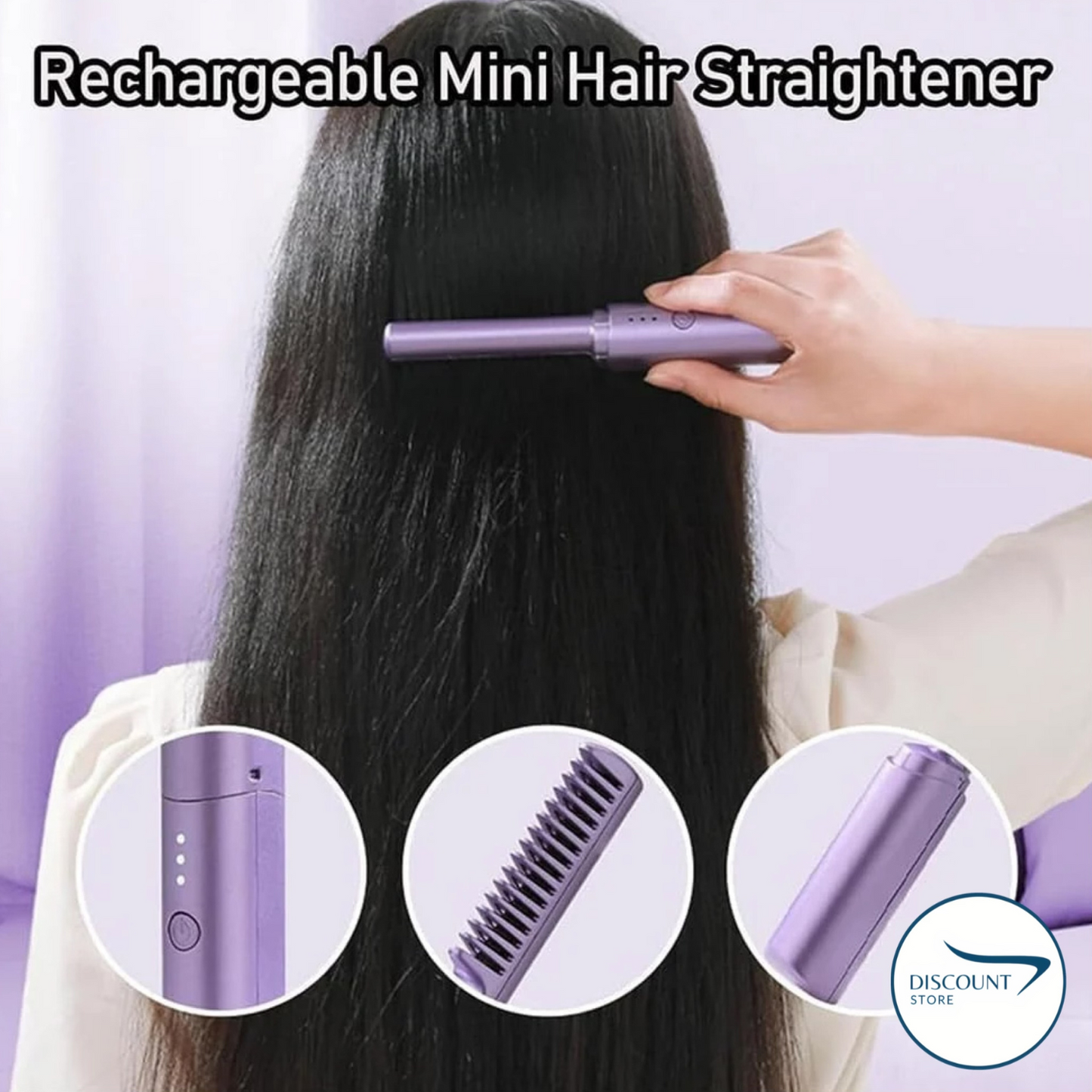Wireless 2 in 1 Professional Hair Straightener Comb - (FREE Delivery)