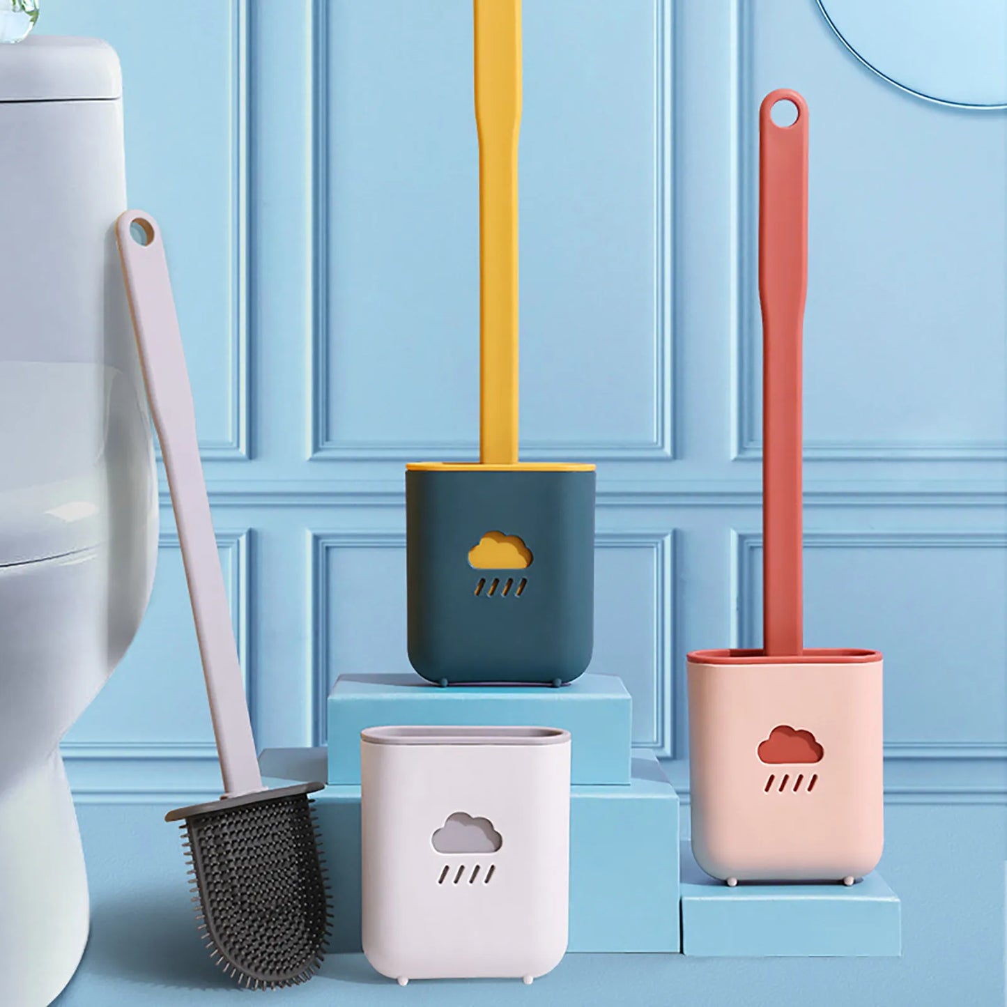Creative Cleaning Brush Set for Bathroom