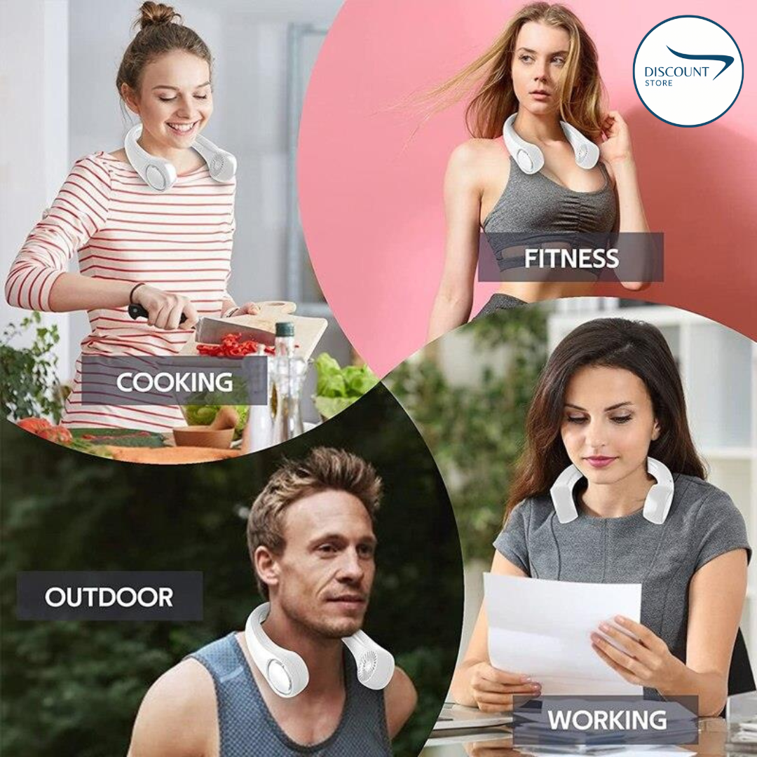 Portable Bladeless Hanging Neck Fan - (IMPORTED)