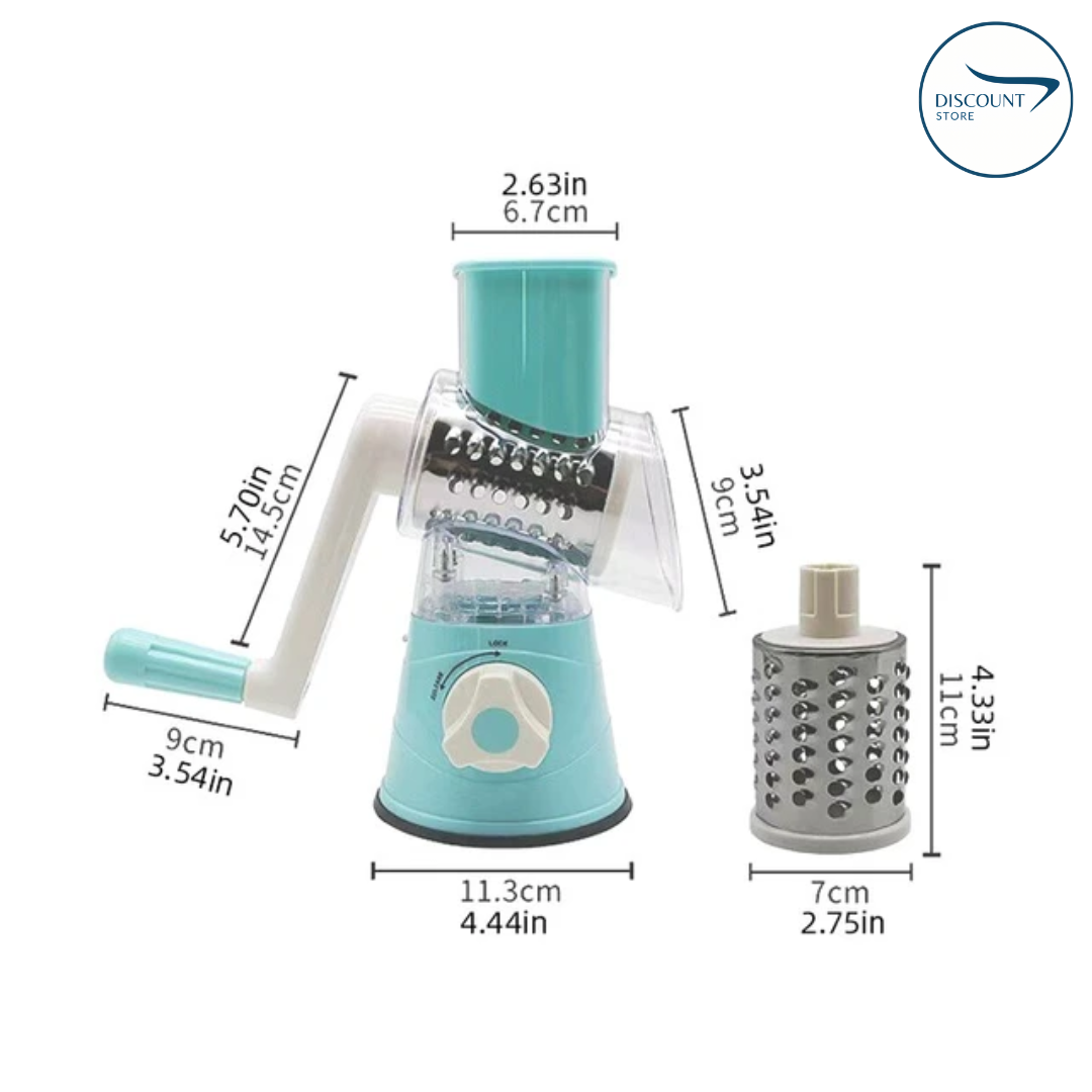 3 in 1 Table Top Drum Grater & Chopper - (IMPORTED)