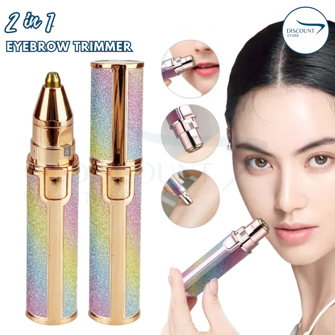 2 In 1 Rechargeable Flawless Eyebrow Hair Remover