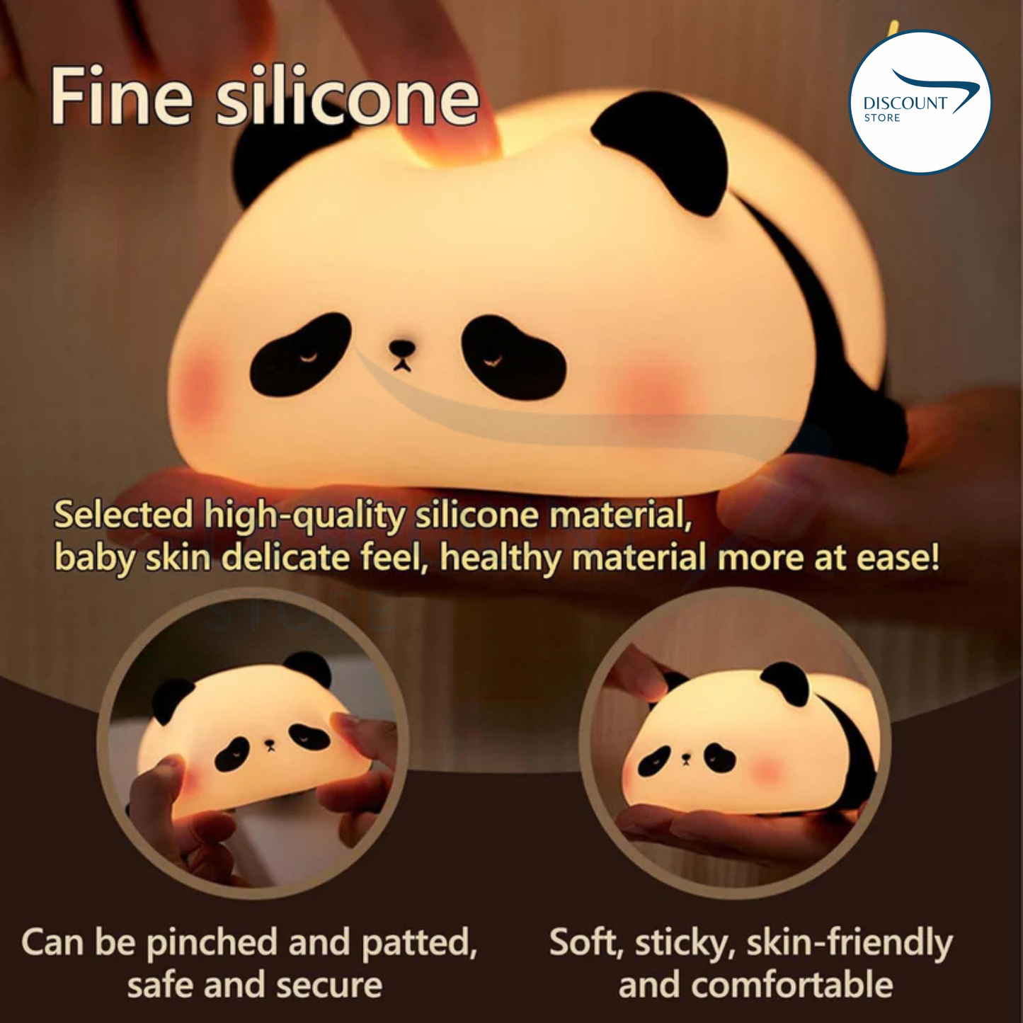 Panda Shaped Silicone Lamp