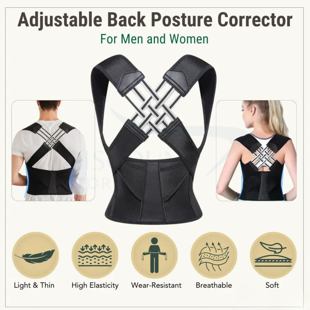 Adjustable Back Shoulder Posture Corrector - (IMPORTED)