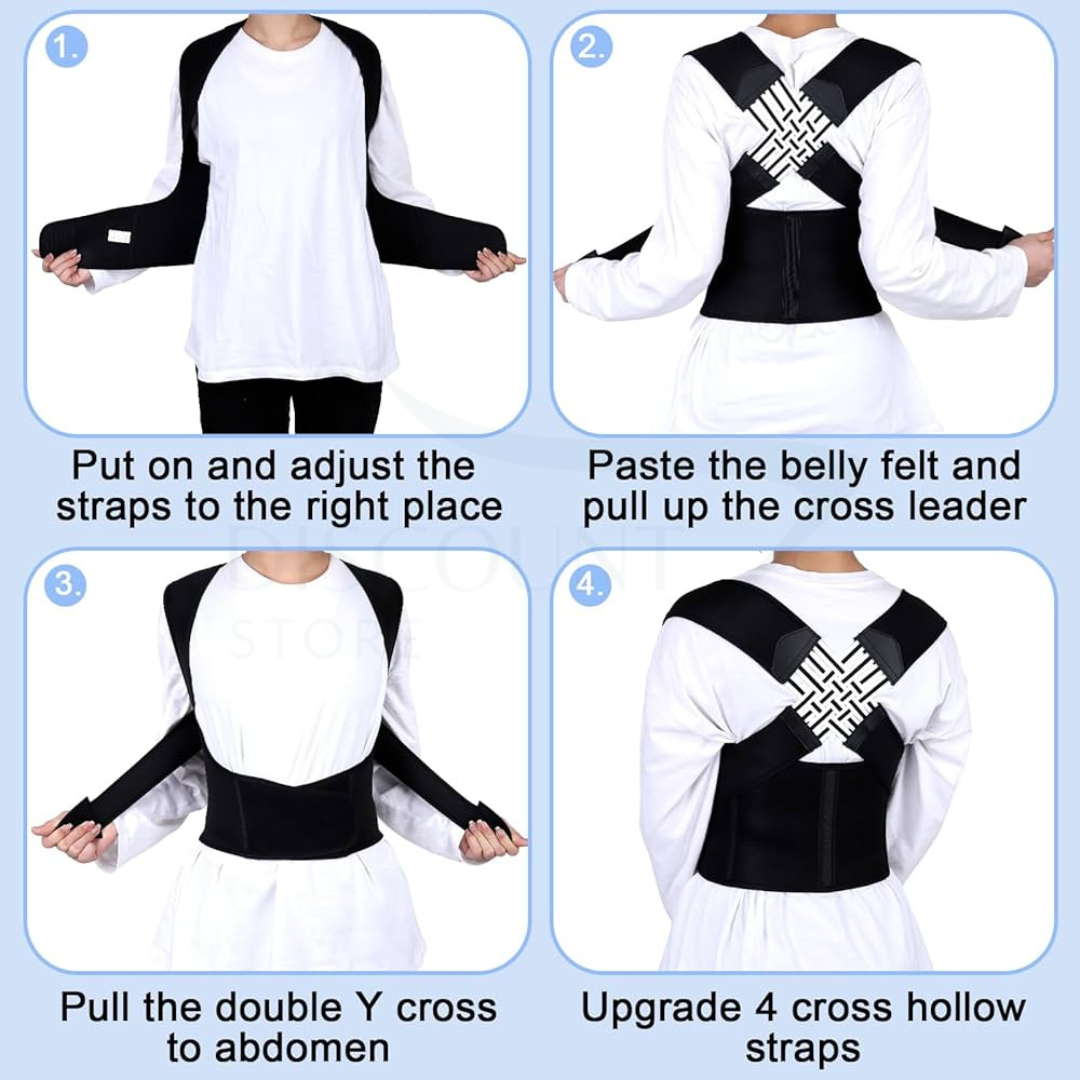 Adjustable Back Shoulder Posture Corrector - (IMPORTED)