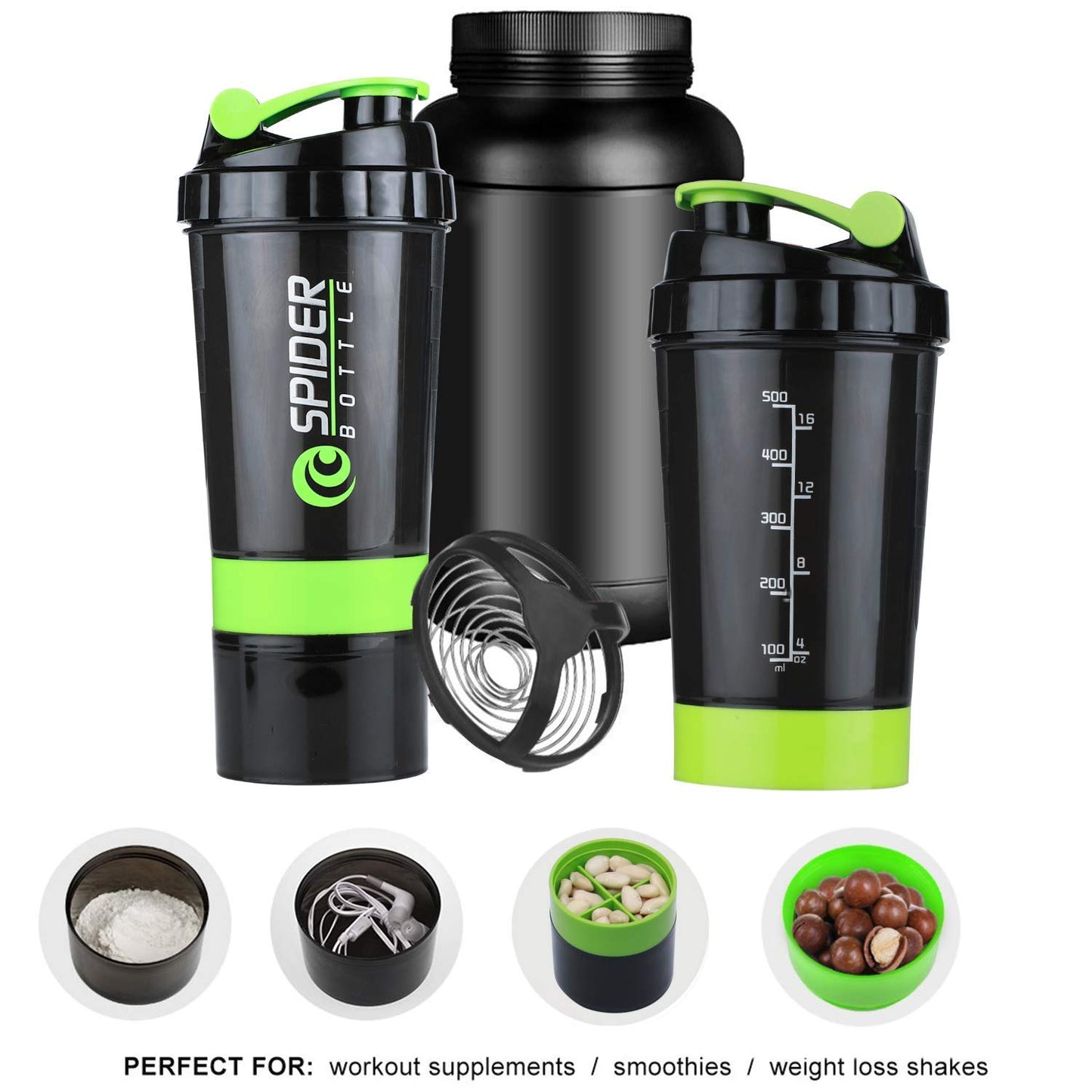 GRENNNSPIDER Shaker And Gym Bottle