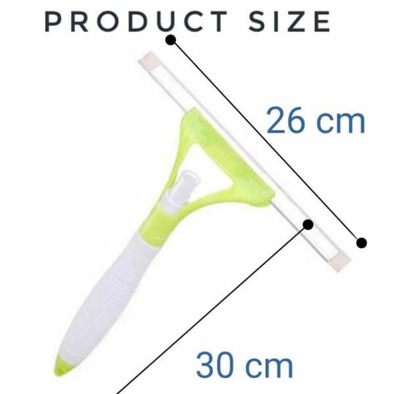 2 In 1 Window Cleaner Glass Wiper With Inbuilt Spray Bottle