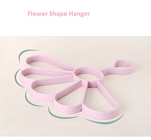 Wind Circle Flower Shaped Multi-function ABS Plastic Scarf Belt Hanger with 5 Holes