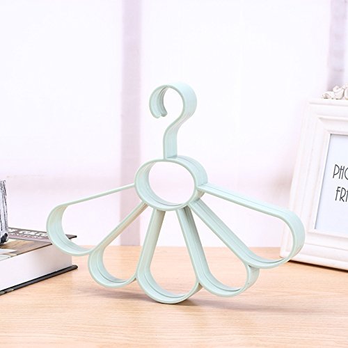 Wind Circle Flower Shaped Multi-function ABS Plastic Scarf Belt Hanger with 5 Holes