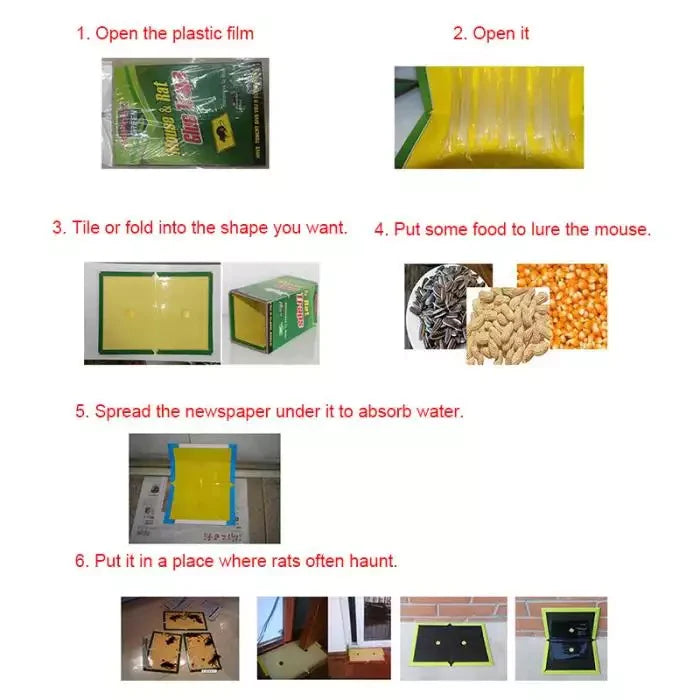 1 Pcs Mouse Trap Glue Pad Sticky Rat Mouse Board