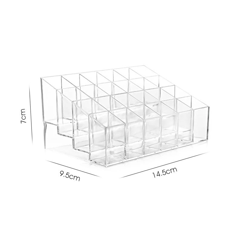 24 Grid Acrylic Lipstick/Cosmetic Organiser - (HIGH Quality)