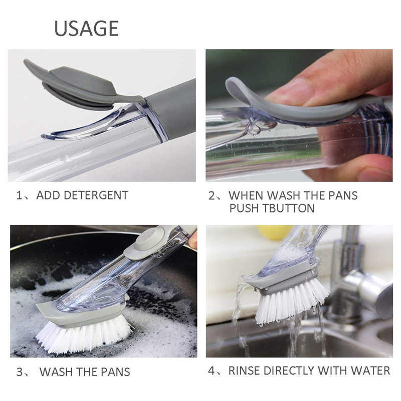 Self Dispensing Dishwashing Brush