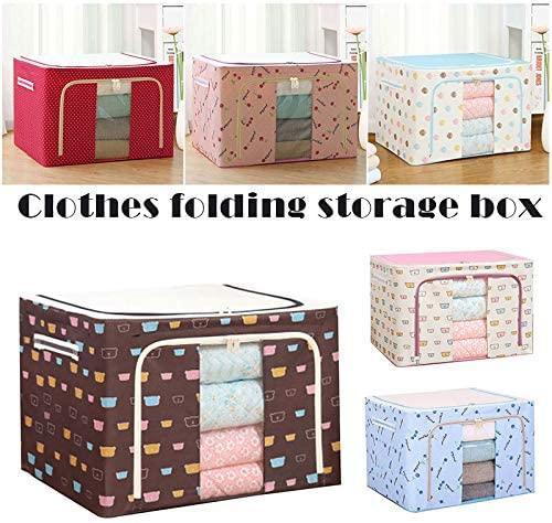 Oxford Cloth Steel Frame Storage Box - (LARGE CAPACITY)
