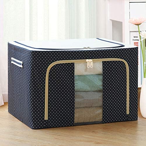 Oxford Cloth Steel Frame Storage Box - (LARGE CAPACITY)