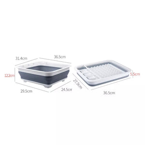 Collapsible & Portable Dish Drying Rack Dish Drainer Organiser