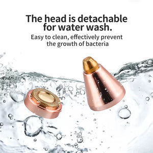 2 In 1 Rechargeable Flawless Eyebrow Hair Remover & Facial Hair Trimmer