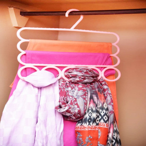 Multi-purpose Trousers Hanger / 3 Layers Pants Hanger 5 Hole Scarf Hanger