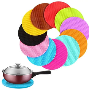Round Silicone Heat Resistant Pot Rest/Heat Coaster Pads