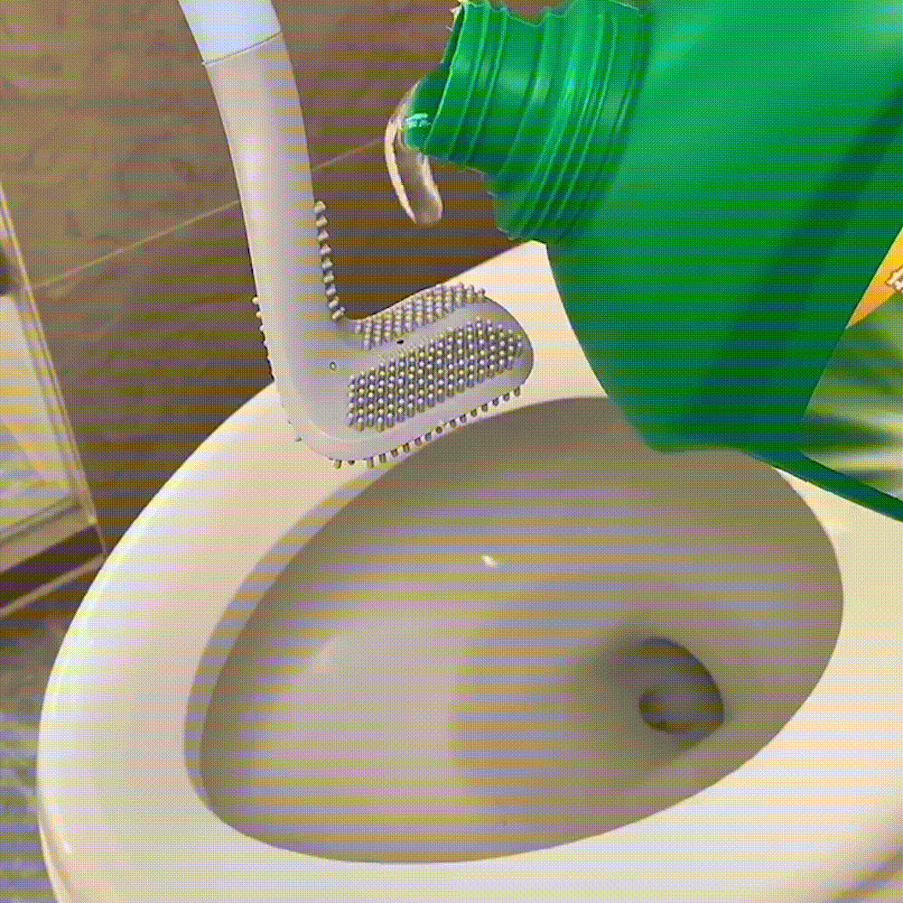 Flexible Long-Handled Golf Style Toilet Brush
