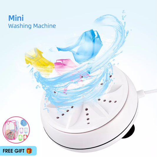 Ultrasonic Portable Washing Machine - (With FREE Gift)