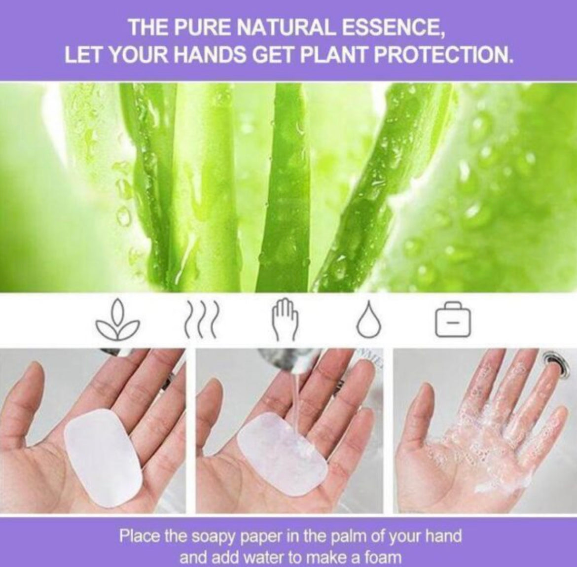 Portable Hand-Washing Soap Paper