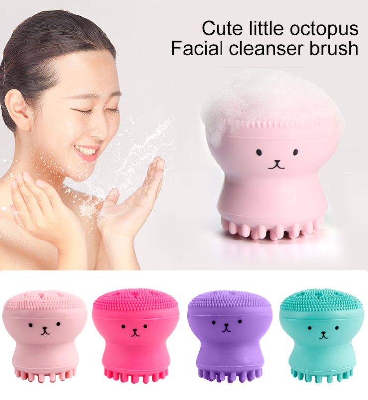 Octopus Facial Cleansing Brush For Face