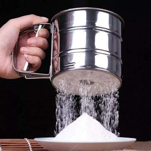 Stainless Steel Flour Sifter Convenient Tool Kitchenware - Silver