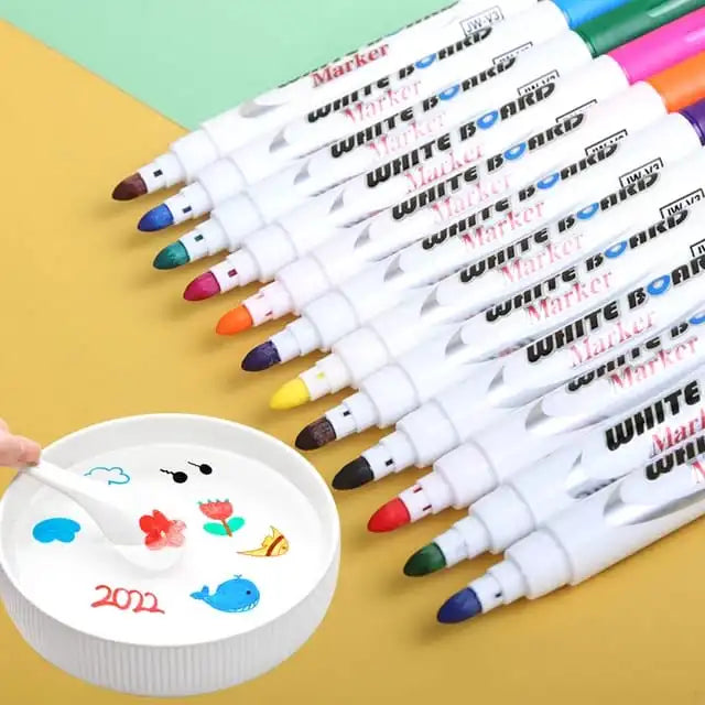 8 Pcs Magical Water Painting Pen Whiteboard Markers Floating Ink Pen