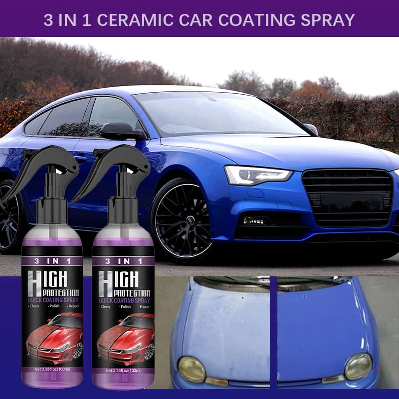 Spray Revêtement 3 En 1 High Protection Fast Car Coating – Nano Polish Anti-Rayures Voiture