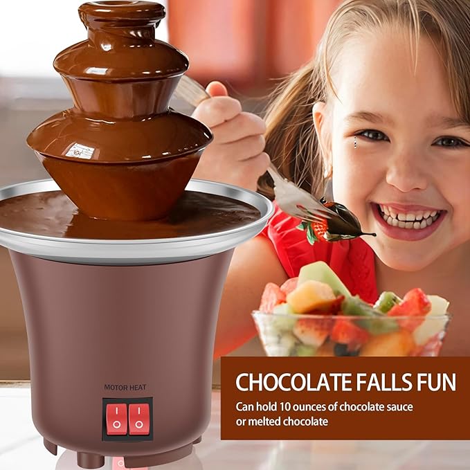 Electric Chocolate Fondue Fountain Machine