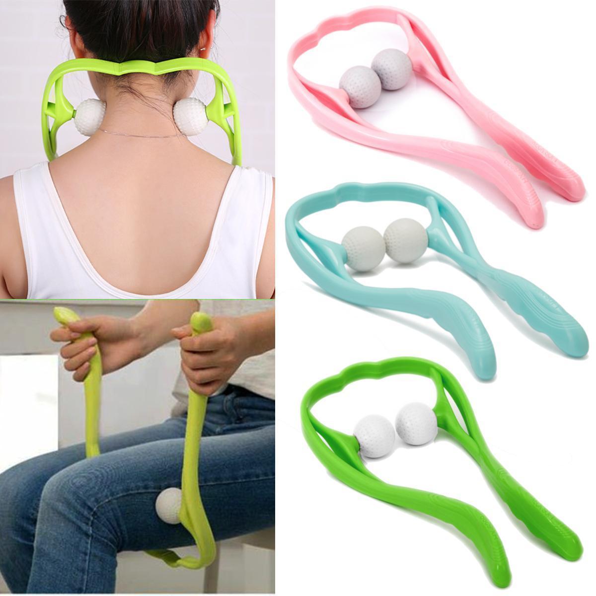 New Manual Neck Massager Roller For Shoulder